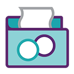 Icon image depicting financial support offered by caba
