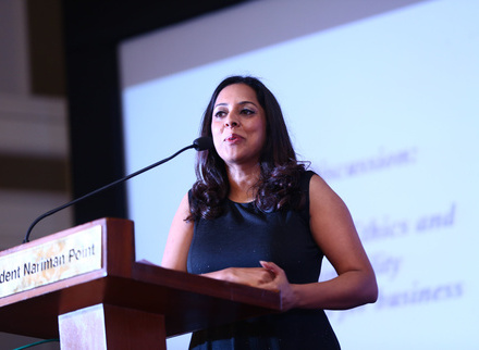 Vandana at podium.jpg